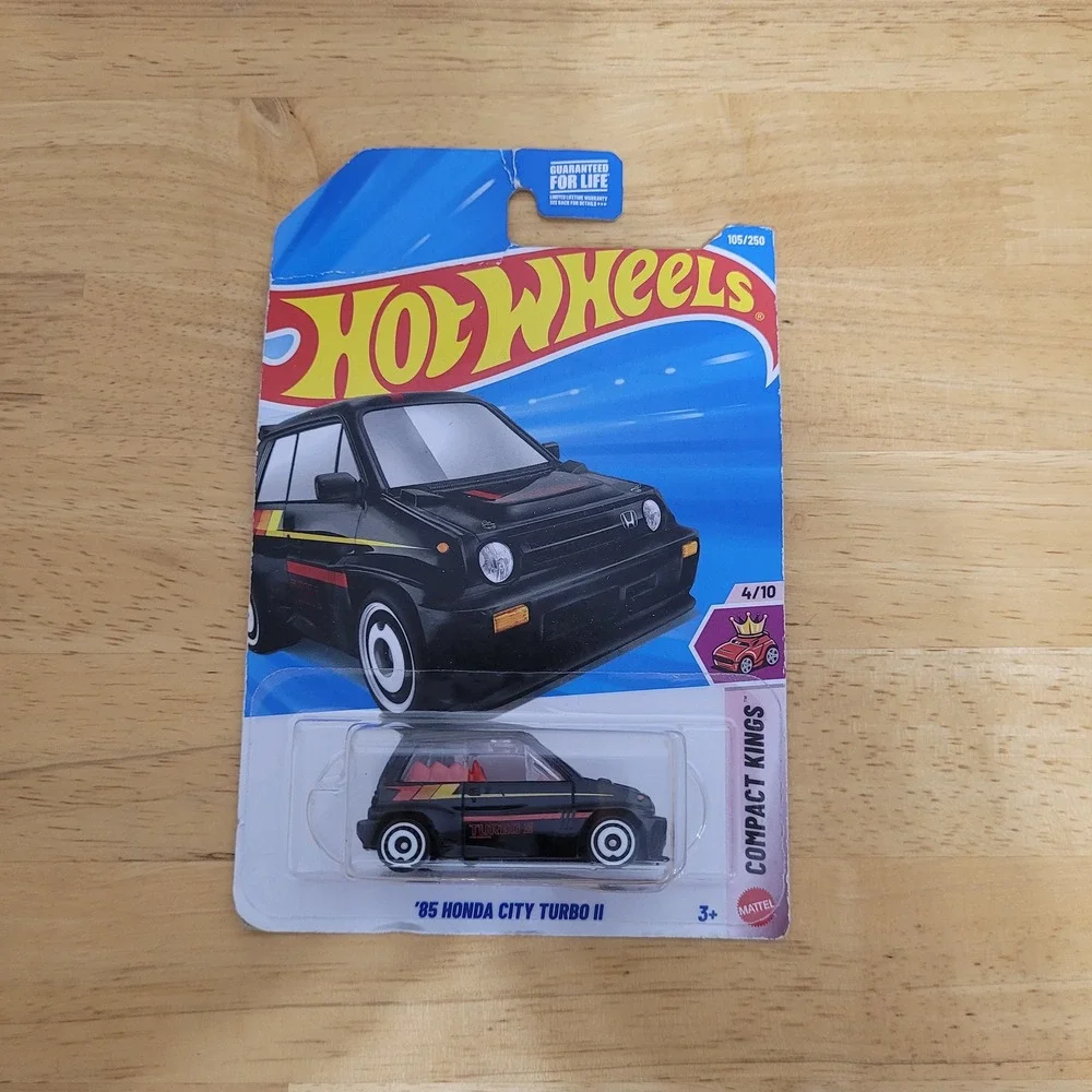 Hot Wheels 85 Honda City Turbo II Black Compact Kings 105/250 Diecast Car